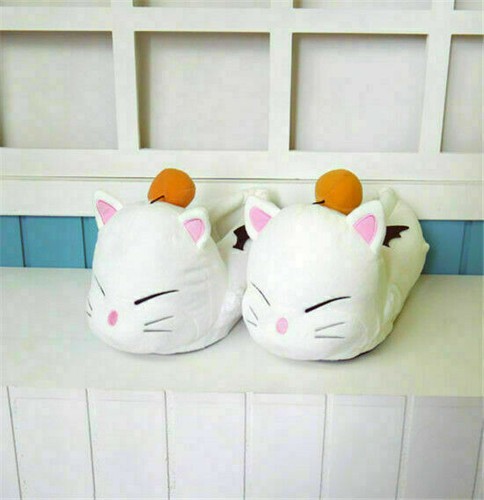 Geschenk Final Fantasy 14 MOOGLE Cosplay Schuhe warme Hausschuhe FF14 süß Kostüm Requisiten