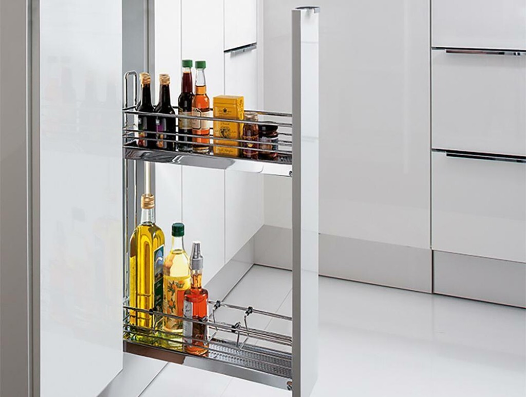 HETTICH Küchenunterschrank-Frontauszug, Classic, 9207578, 90, rechts, silber, KB