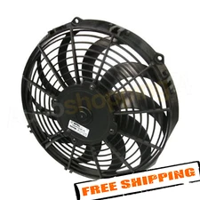 SPAL 30100411 11" Puller Style Low Profile 844 CFM 10 Curved Blades Electric Fan