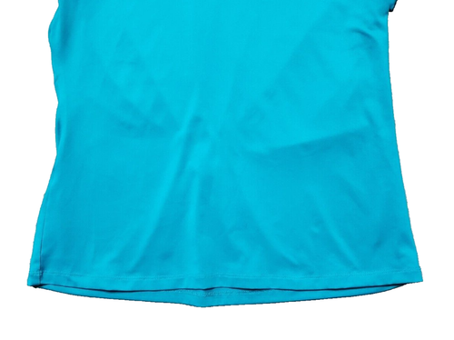 PGA Tour Polo Shirt Womens Medium Green Golf V-Neck Short Sleeve - Picture 3 of 5