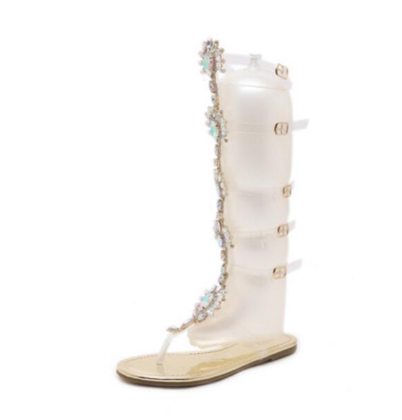 la femme est gladiateur roman strass transparent knee knee knee high clip toe sandales chaussures f0c61e la femme est gladiateur roman strass transparent knee knee knee high clip toe sandales chaussures f0c61e