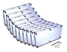 10 pack Acrylic Single US Bank Note Currency Display Dollar Case Frame Holder