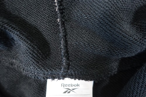 REEBOK HB5976 BLACK LARGE LOGO PRINT SWEATSHIRT HOODIE SWEATER MENS NWT NEW - 第 5/8 張圖片