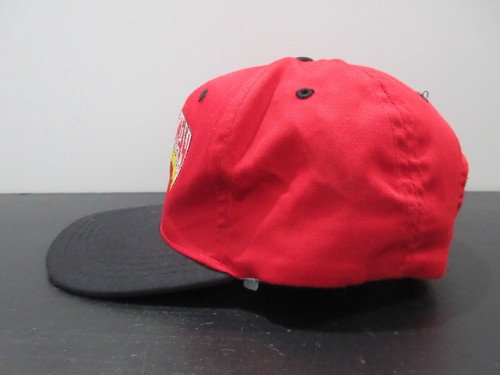 VINTAGE Iron Man Hat Cap Snap Back Red Marvel TV Show Movie Comic Boys Kids 90s - Picture 3 of 9