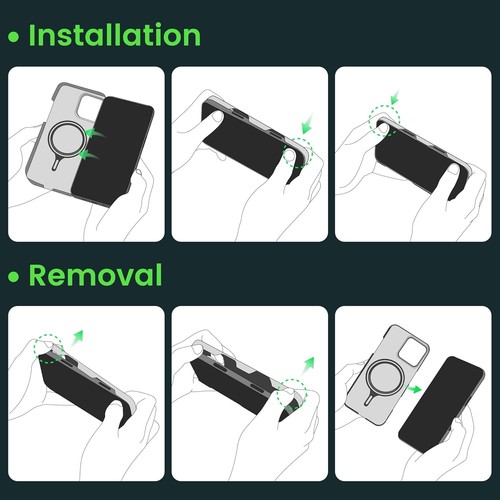 PITAKA iPhone 16 Pro Custodia Magnetica Bagliore al Buio Luce e Sottile Custodia Telefono Ar - Foto 2 di 8