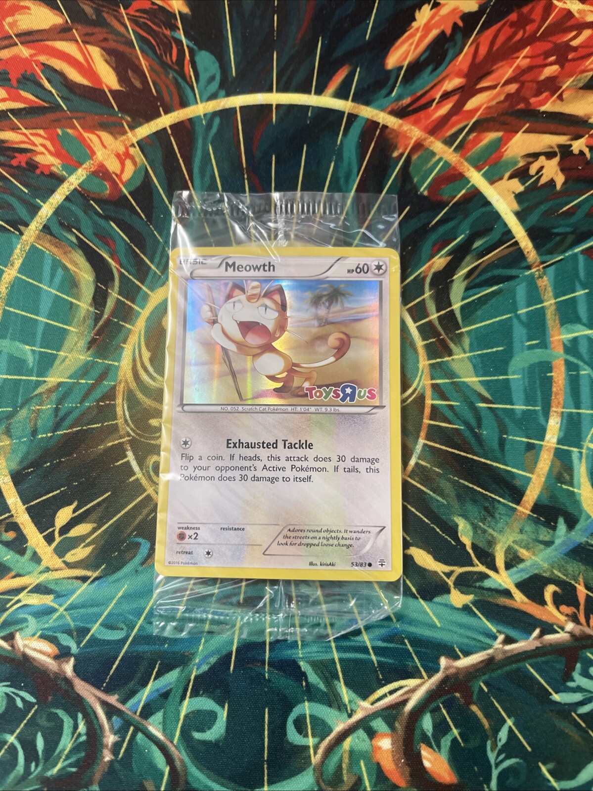 **SEALED** Meowth Holo 2016 Pokemon Toys R Us Promo Card (53/83)