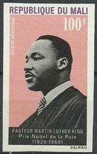 Timbre Personnages Martin Luther King Mali PA59 ** non dentelé - 88459I