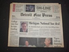 1995 FEB 6 DETROIT FREE PRESS NEWSPAPER - MICHIGAN NATIONAL HAS DEAL - NP 7666