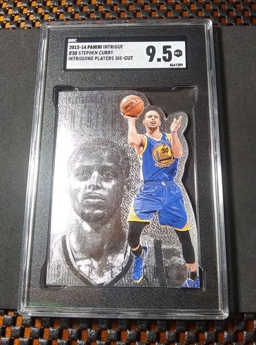 2013-14 Panini Intrigue Intriguing Players Die-Cut #30 Stephen Curry SP SGC 9.5 - Picture 3 of 16
