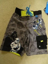 Boy's Disney Star Wars UPF 50 Swim Trunks-Size 4-NWT