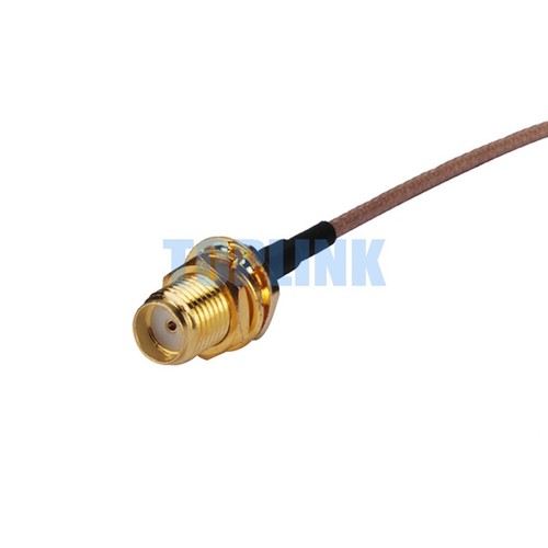 SMA Female Jack to N Female Bulkhead With O-ring Pigtail Coax Cable RG316 15cm - Foto 3 di 3