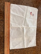 Vintage sewn duck baby pillow slip