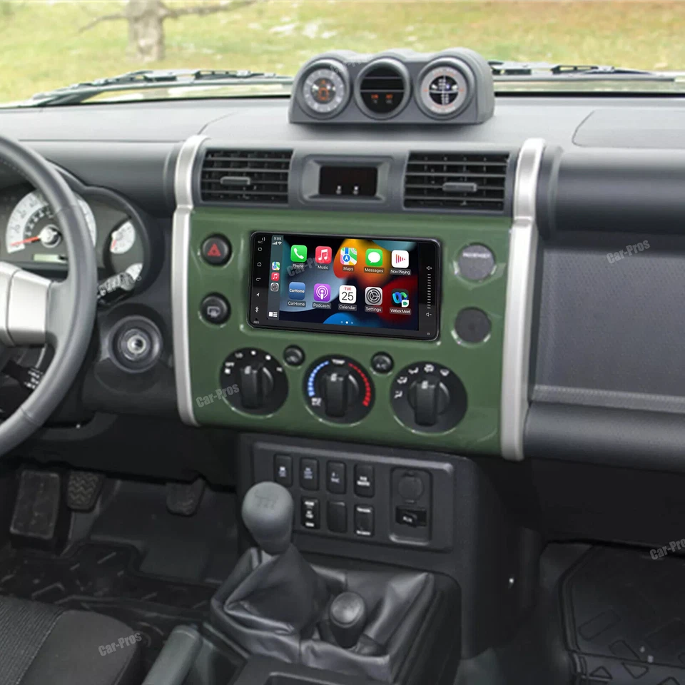 Radio estéreo para automóvil Toyota FJ Cruiser 2007-2014 Android 13 Carplay GPS navegación WIFI Foto 4 de 4
