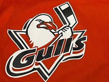 Vintage AIS Minor League Hockey AHL San Diego Gulls Jersey Men XXL Orange goalie