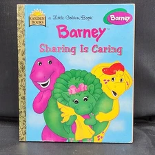 Little Golden Book Barney: Sharing Is Caring Lyon Group 1996 Bernthal