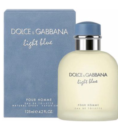 4.2 oz Dolce & Gabbana Light Blue Eau de Toilette for Men 125ml 