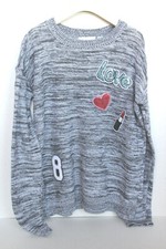 Children s Place Little Girl's Sweater with Appliqu Designs Grey Large 10-12