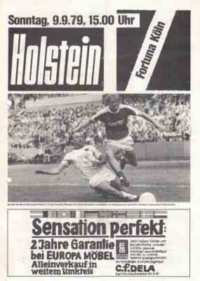 Programme Foot Holstein Kiel Vs SC Göttingen 05 - Saison 80/81 2ème Ligue