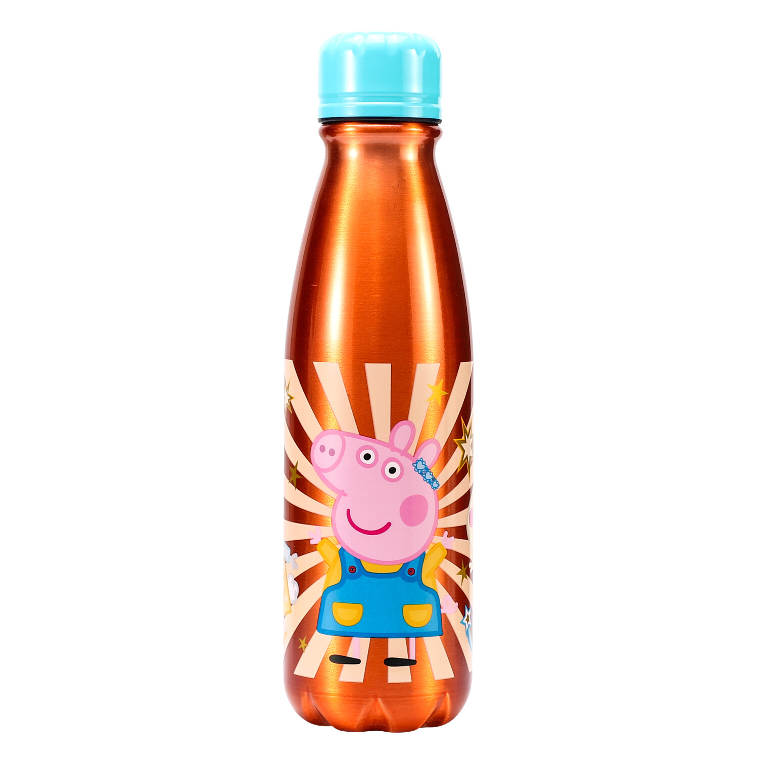 Peppa Pig 600ml Aluminium Water Bottle for Kids Childrens Back to School Drinks