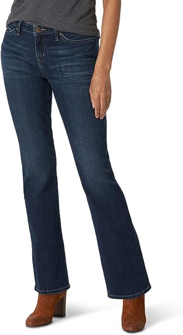 Lee Women's Mid Rise Boot Cut Jeans Size 10 Medium NWT Blue