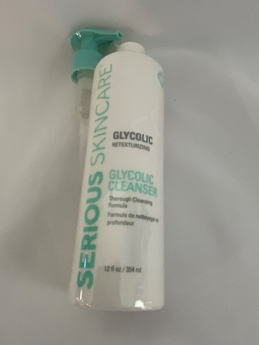 Serious Skin Care Glycolic Retexturizer Cleanser New W/Pump 12 Fl Oz Sealed