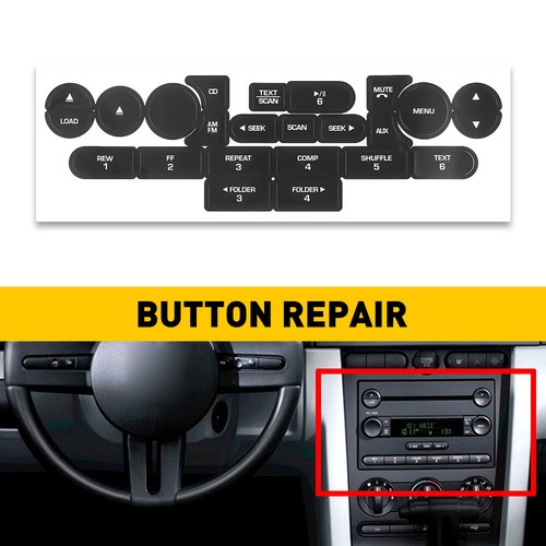 Replacement Radio Button Stickers For FORD MUSTANG 2005 2006 2007 2008 2009 - 第 4/12 張圖片