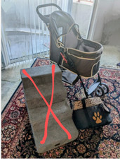 pet carrier bag and stroller
