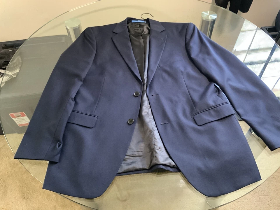 Giorgio Napoli Presidencial Clásico - Azul Marino Chaqueta Dos Botones Abrigo Deportivo 40R Foto 3 de 4