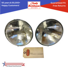 For 1940-1955 Desoto Chrysler Front 6 Volt Sealed Beam Head Light Lamp Bulb Pair