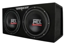 MTX Terminator TNE212DV 1000W RMS Dual 12" Subwoofers + Vented Sub Box