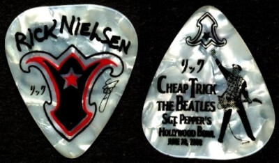 Cheap Trick - Rick Nielsen - 2008 - Plektrum - guitar pick - rare!