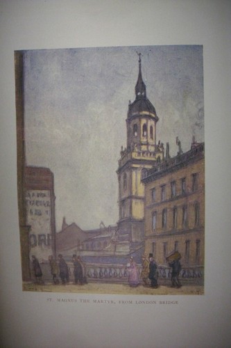 1926 LONDON REVISITED with Color Illustrations CHURCHES STATUES CRICKET GROUNDS+ - Bild 7 von 9
