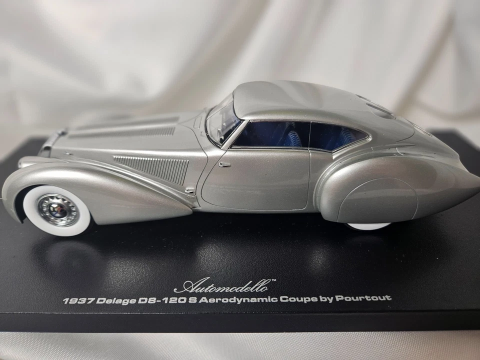 Automodello 1937 Delage D8-120 S Aerodynamic Coupe 1:24 Scale Inv. #1846 - Image 2 of 4