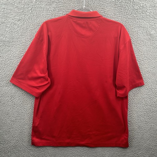 Oxford Golf Shirt Mens Large Red Polo Super Dry Coolmax Performance Golfer Adult - Picture 8 of 11