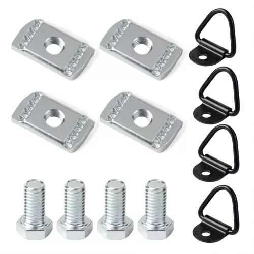 4SET Truck Bed Rail Mounting Cleats Utili Track Kit Fits Nissan Frontier Titan - Picture 2 of 8