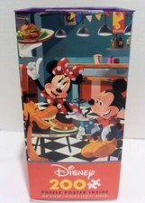 Ceaco Disney Friends Mickey Minnie Donald Goofy Hamburger Shop 200 Pc Puzzle