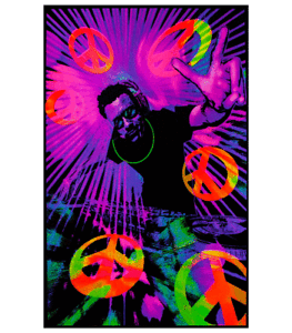 24X36 1873 PEACE BLACKLIGHT POSTER