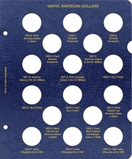 WHITMAN Album Page #5315 Sacagawea/Native American Dated 2019-2024 PDS Book $