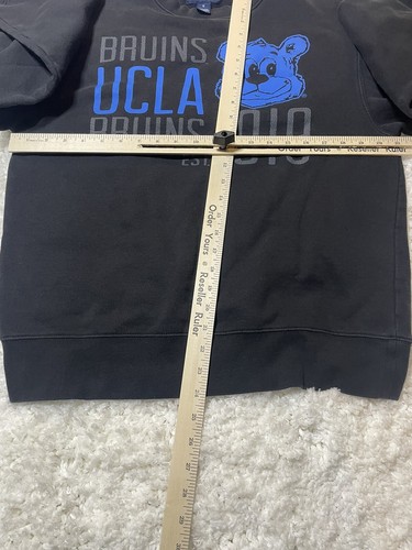 UCLA Bruins Sweater Adult Medium Brown Bear Pullover Black Jansport - Picture 6 of 9