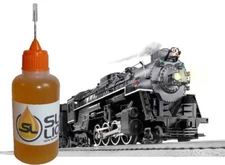 Slick Liquid Lube Bearings 100%-synthetic train oil for O-scale Locomotives Cars