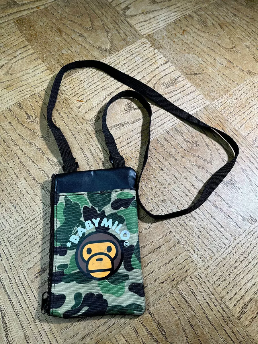 Pre-owned Bape Side Bag In Olive