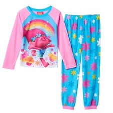 DreamWorks Trolls Poppy Rainbow Pajama Set Size 8 NWT 36 Retail