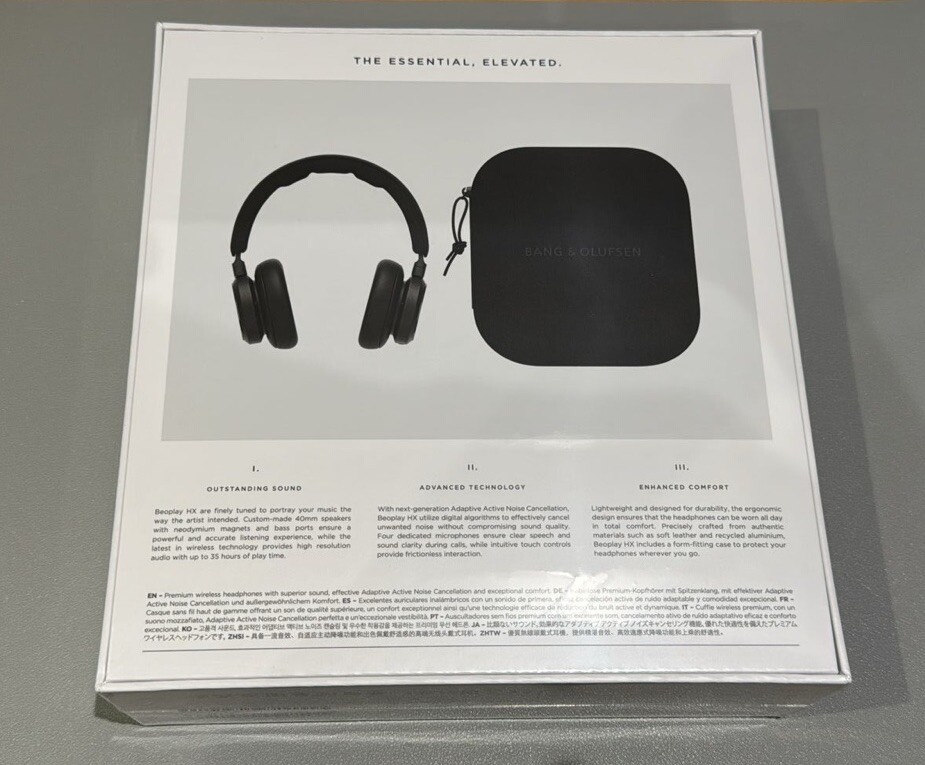 Bang & Olufsen Beoplay HX Headphones (Black) - Bluetooth