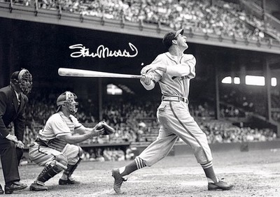 A3 A4 Foto signiert von Stan Musial St. Louis Cardinals Baseball Legende