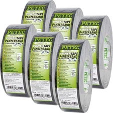 Petec fabric tape tank tape power tape black 6x 50m adhesive tape high adhesive strength