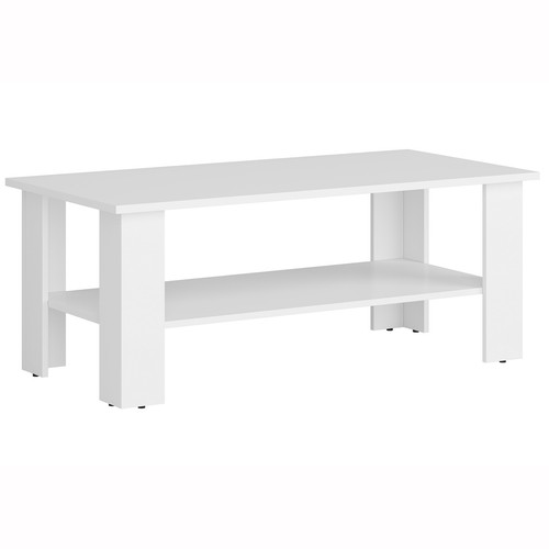 Couchtisch - weiß matt - 115 cm Sofatisch Wohnzimmertisch Beistelltisch - Bild 1 von 5