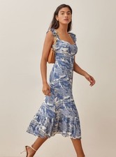 Reformation Bondi Midi Dress With Slit Size 0