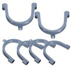 6-teilige Abflussrohrhalterung: U-förmiger Ablaufschlauchhaken für