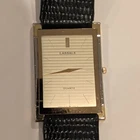 Vintage 1980s Seiko Lassale Quartz Rectangular Gold Tone Watch Japanese Mvmt