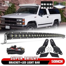 Roof 52 Curved Led Light Bar Mount Wire Kit For 99-06 Chevygmc 1500 2500 3500